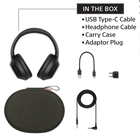 Like New Sony WH-1000XM4 Over-Ear Noise Cancelling Bluetooth Headphones - Picture 11 of 13